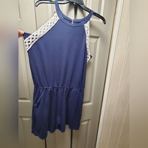LILLY PULITZER LALA ROMPER. TRUE NAVY LG